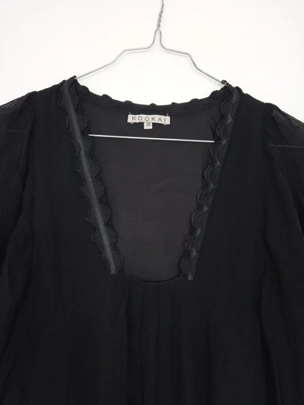 Vestido elegante, holgado, negro Kookaï talla 38 – photo 2